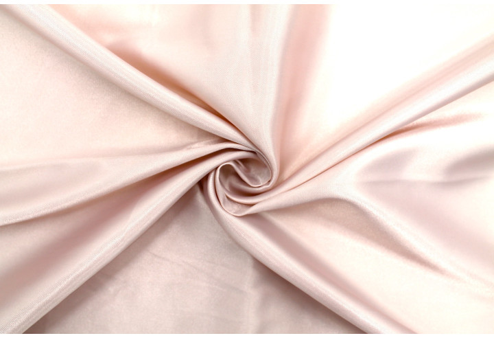 Tissu Satin Soyeux peau de pêche Rose pâle -Au mètre