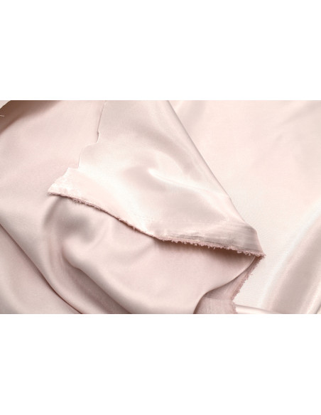 Tissu Satin Soyeux peau de pêche Rose pâle -Au mètre