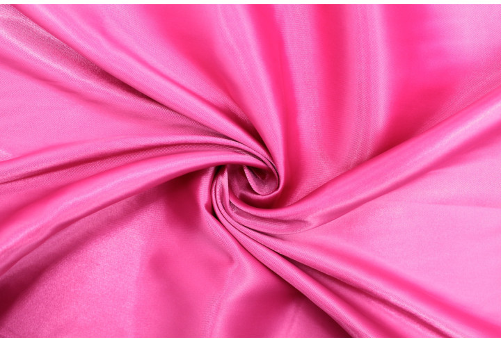 Tissu Satin Soyeux peau de pêche Fuchsia -Au mètre
