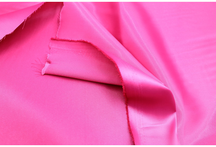Tissu Satin Soyeux peau de pêche Fuchsia -Au mètre