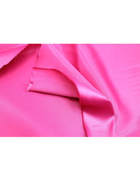 Tissu Satin Soyeux peau de pêche Fuchsia -Au mètre