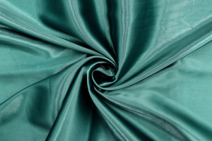 Tissu Satin Soyeux peau de pêche Vert foncé -Au mètre