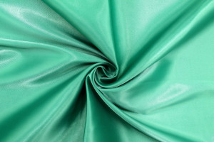Tissu Satin Soyeux peau de pêche Vert émeraude -Au mètre