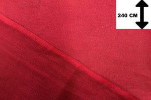 Tissu Toile Polycoton Grande Largeur Uni Rouge -Au Mètre 2