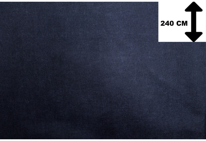Tissu Toile Polycoton Grande Largeur Uni Marine -Au Mètre