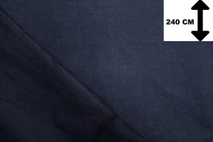 Tissu Toile Polycoton Grande Largeur Uni Marine -Au Mètre 2