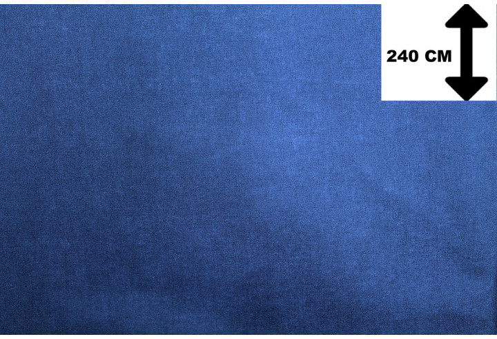 Tissu Toile Polycoton Grande Largeur Uni Bleu roi -Au Mètre