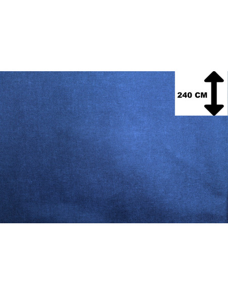 Tissu Toile Polycoton Grande Largeur Uni Bleu roi -Au Mètre