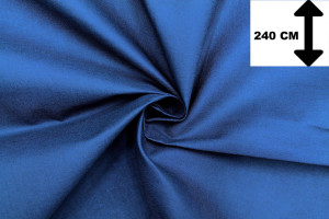 Tissu Toile Polycoton Grande Largeur Uni Bleu roi -Au Mètre