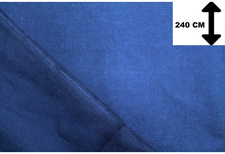 Tissu Toile Polycoton Grande Largeur Uni Bleu roi -Au Mètre
