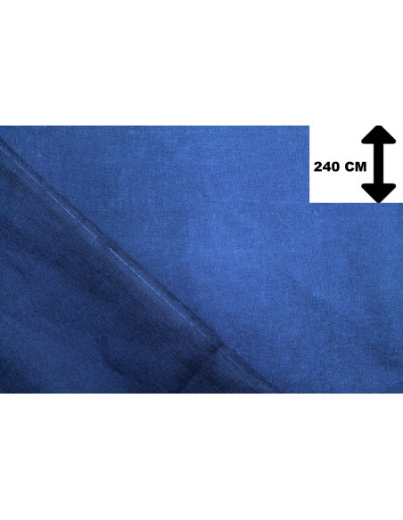 Tissu Toile Polycoton Grande Largeur Uni Bleu roi -Au Mètre