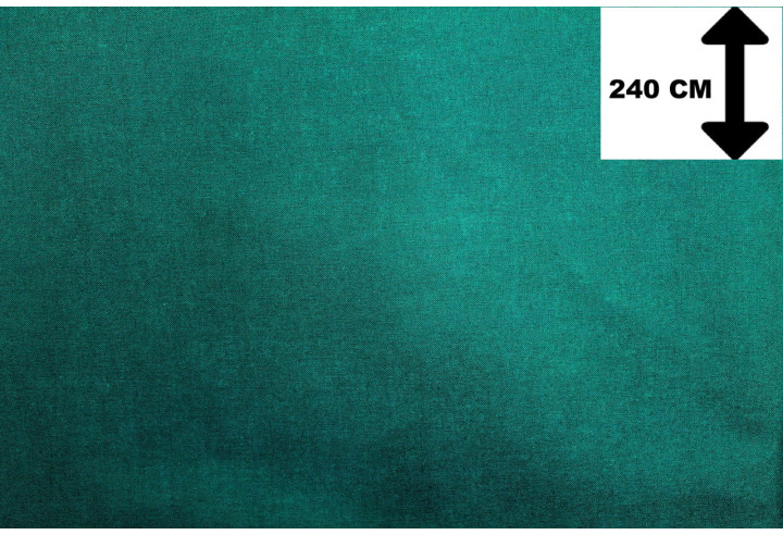 Tissu Toile Polycoton Grande Largeur Uni Vert émeraude -Au Mètre