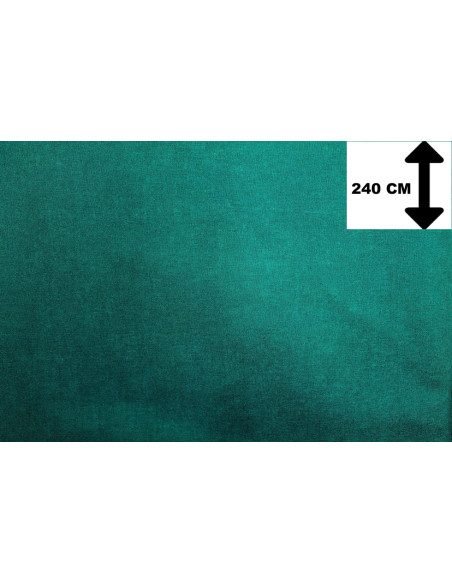 Tissu Toile Polycoton Grande Largeur Uni Vert émeraude -Au Mètre