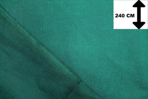 Tissu Toile Polycoton Grande Largeur Uni Vert émeraude -Au Mètre 2