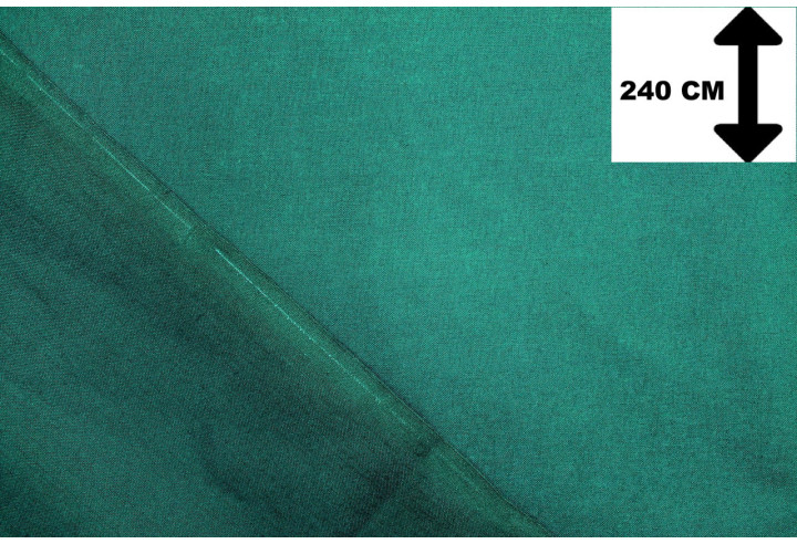Tissu Toile Polycoton Grande Largeur Uni Vert émeraude -Au Mètre