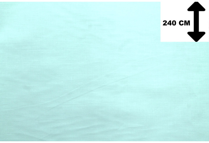 Tissu Toile Polycoton Grande Largeur Uni Aqua -Au Mètre