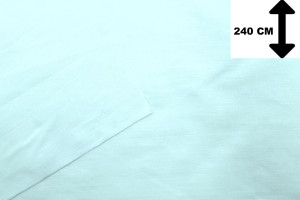 Tissu Toile Polycoton Grande Largeur Uni Aqua -Au Mètre 2