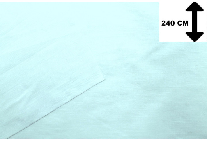 Tissu Toile Polycoton Grande Largeur Uni Aqua -Au Mètre