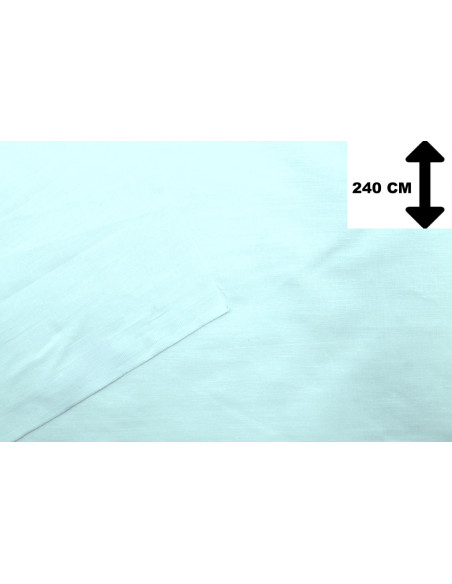 Tissu Toile Polycoton Grande Largeur Uni Aqua -Au Mètre