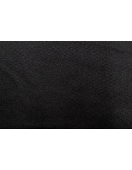 Tissu Gabardine Coton Drill Uni Noir -Au Mètre