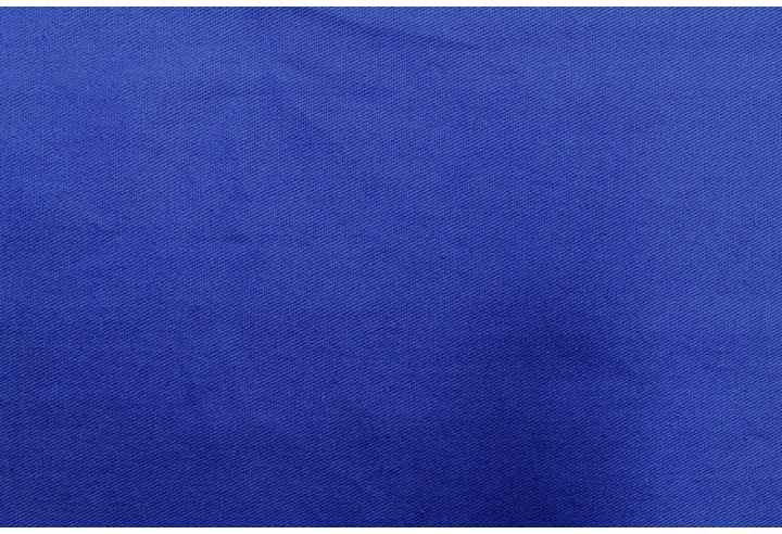 Tissu Gabardine Coton Drill Uni Royal -Au Mètre