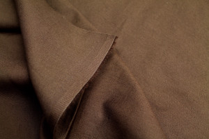 Tissu Gabardine Coton Drill Uni Marron clair -Au Mètre 2