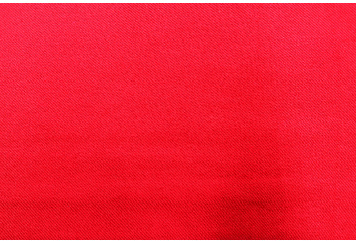 Tissu Gabardine Coton Drill Uni Rouge -Au Mètre