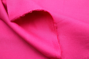 Tissu Gabardine Coton Drill Uni Fuchsia -Au Mètre 2
