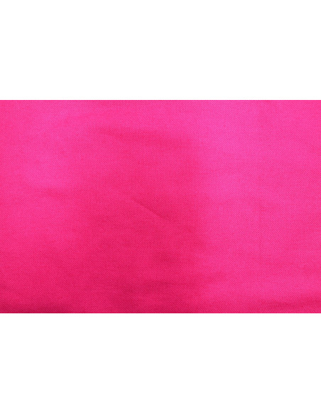Tissu Gabardine Coton Drill Uni Fuchsia -Au Mètre