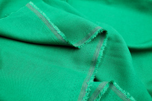Tissu Lin Viscose Uni Vert Émeraude -Au Mètre 2