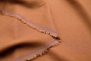 Tissu Lin Viscose Uni Camel -Au Mètre 2