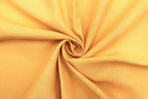 Tissu Lin Viscose Uni Safran -Au Mètre