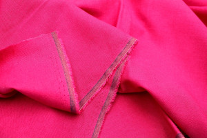 Tissu Lin Viscose Uni Fuchsia -Au Mètre 2