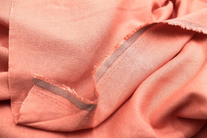 Tissu Lin Viscose Uni Corail -Au Mètre 2