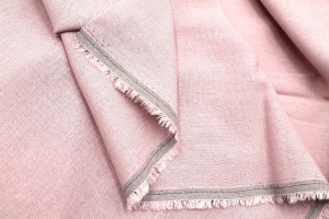 Tissu Lin Viscose Uni Vieux Rose -Au Mètre 2