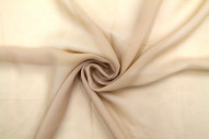 Tissu Mousseline Unie Beige -Au Mètre