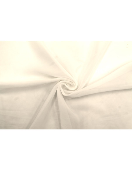 Tissu Mousseline Unie Ecru -Au Mètre