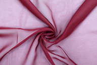 Tissu Mousseline Unie Bordeaux -Au Mètre