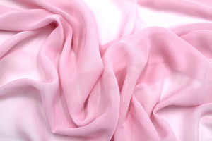 Tissu Mousseline Unie Rose clair -Au Mètre 2