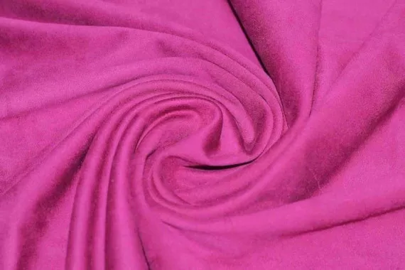 Tissu Suédine Maille Lourde Fuchsia -Au Mètre