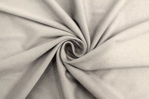 Tissu Suédine Maille Lourde Gris clair -Au Mètre