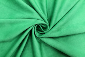 Tissu Suédine Maille Lourde Vert Pomme -Au Mètre