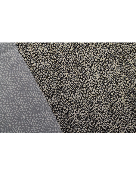 Tissu Lycra Vénezia Imprimé Noir Gold Foil -Au Mètre