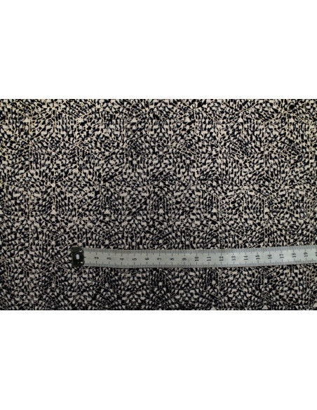 Tissu Lycra Vénezia Imprimé Noir Gold Foil -Au Mètre