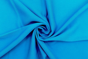 Tissu Gabardine Viscose Uni Turquoise -Au Mètre