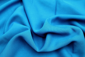 Tissu Gabardine Viscose Uni Turquoise -Au Mètre 2