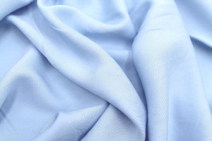 Tissu Gabardine Viscose Uni Bleu Ciel -Au Mètre 2
