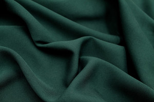 Tissu Gabardine Viscose Uni Vert Sapin -Au Mètre 2