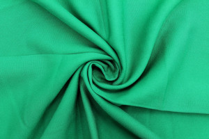 Tissu Gabardine Viscose Uni Vert drapeau -Au Mètre