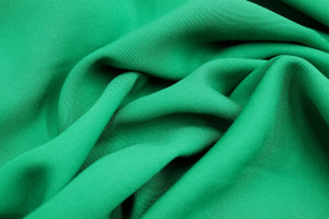 Tissu Gabardine Viscose Uni Vert drapeau -Au Mètre 2